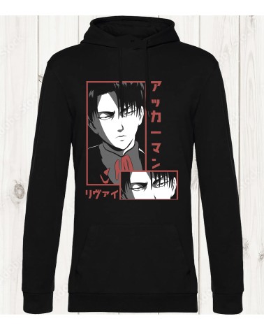 Sweat-shirt "Levi Ackerman - L'Attaque des Titans" - Charisme et intensité