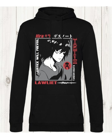 Sweat-shirt "L Lawliet - Death Note" - Mystère et justice