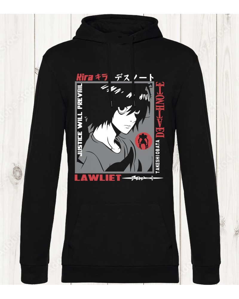 Sweat-shirt "L Lawliet - Death Note" - Mystère et justice