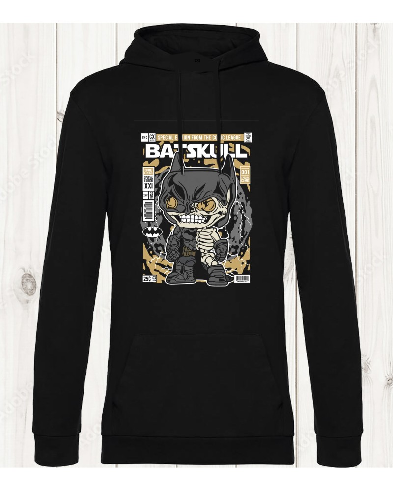 Sweat-shirt Bat Skull – Fusion Unique de Style Skull et Superhéros