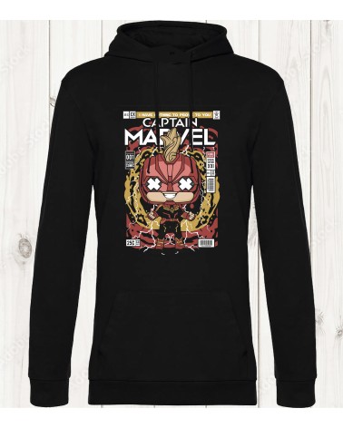 Sweat-shirt Captain Marvel – L'Énergie et le Pouvoir entre vos mains