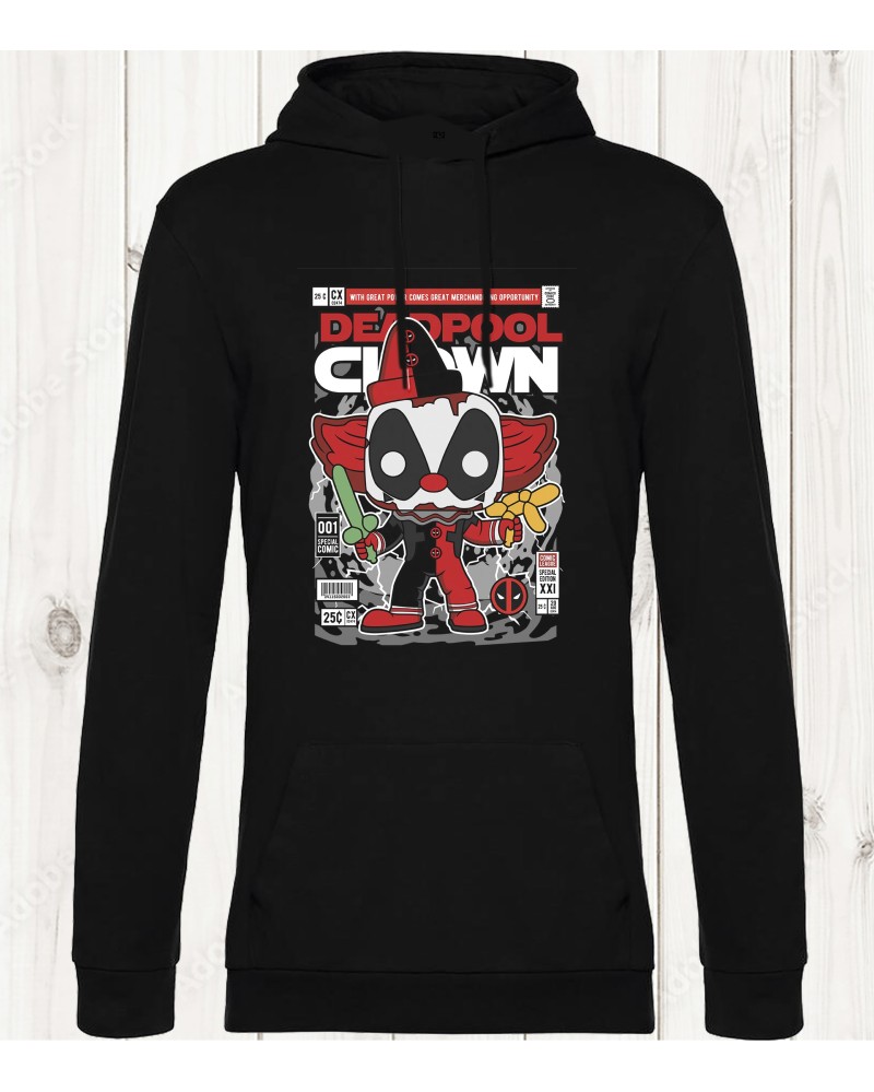 Sweat-shirt Deadpool Clown – L’Anti-Héros en Mode Fun et Effrayant