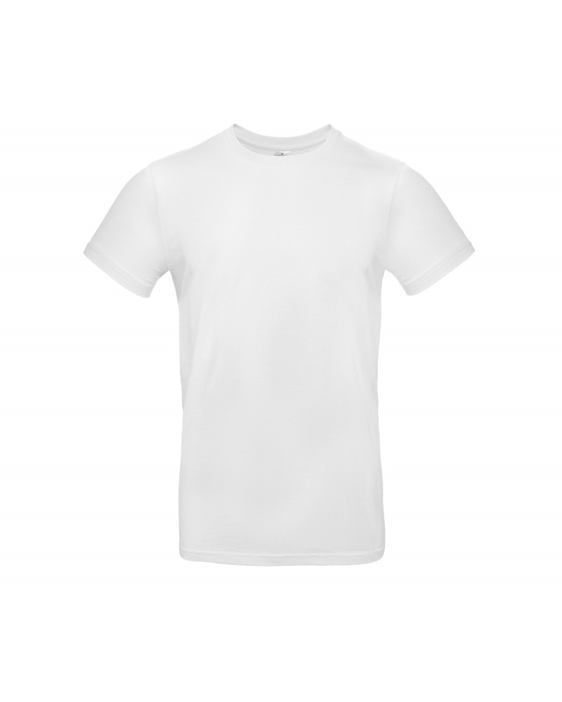 Tee-shirt homme col rond 190 Couleur:Blanc Tee-shirt homme col rond 190