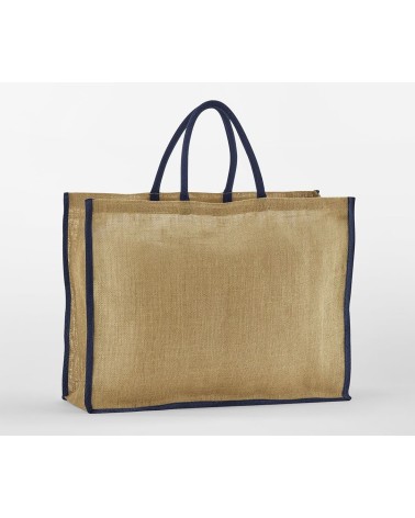 Personnalisation Grand sac shopping en toile de jute