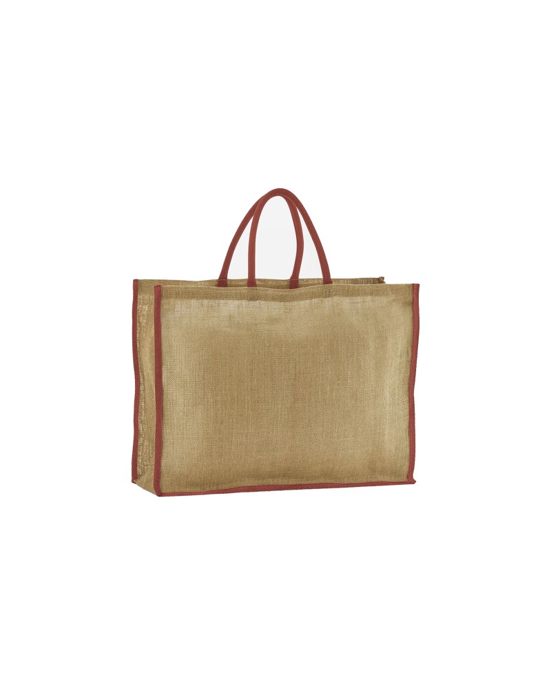 Personnalisation Grand sac shopping en toile de jute