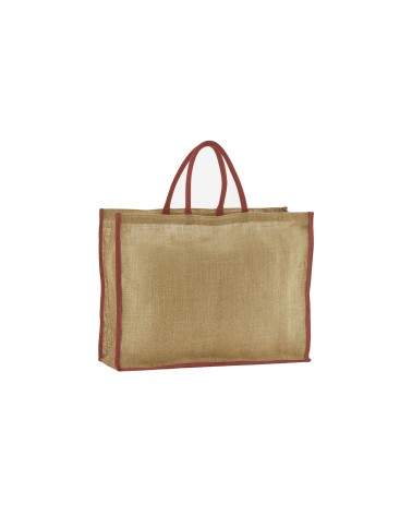 Personnalisation Grand sac shopping en toile de jute